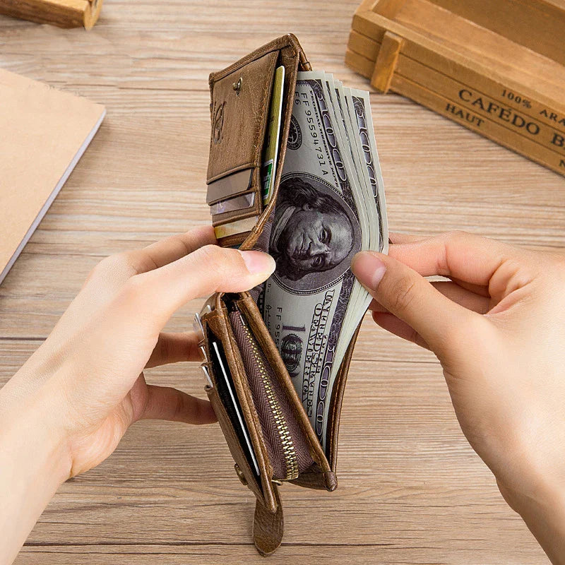 Carteira Masculina em Couro Genuíno - Ferruci Premium