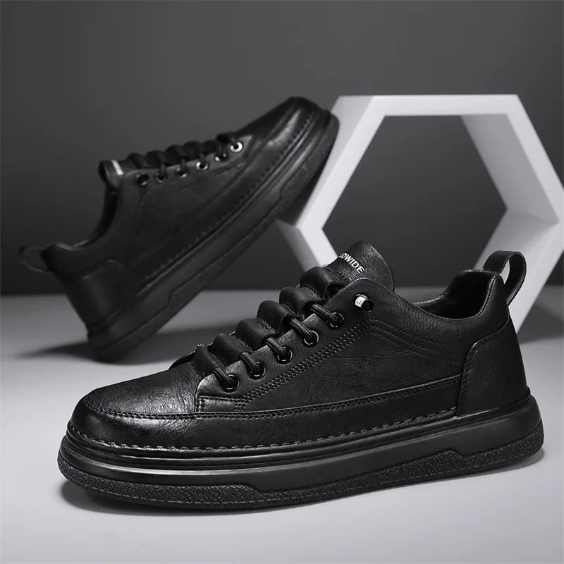 Tênis Masculino Casual em Couro Genuino - Estevan Erican