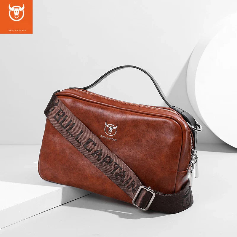 Bolsa de Ombro em Couro Legítimo - Bull Captain