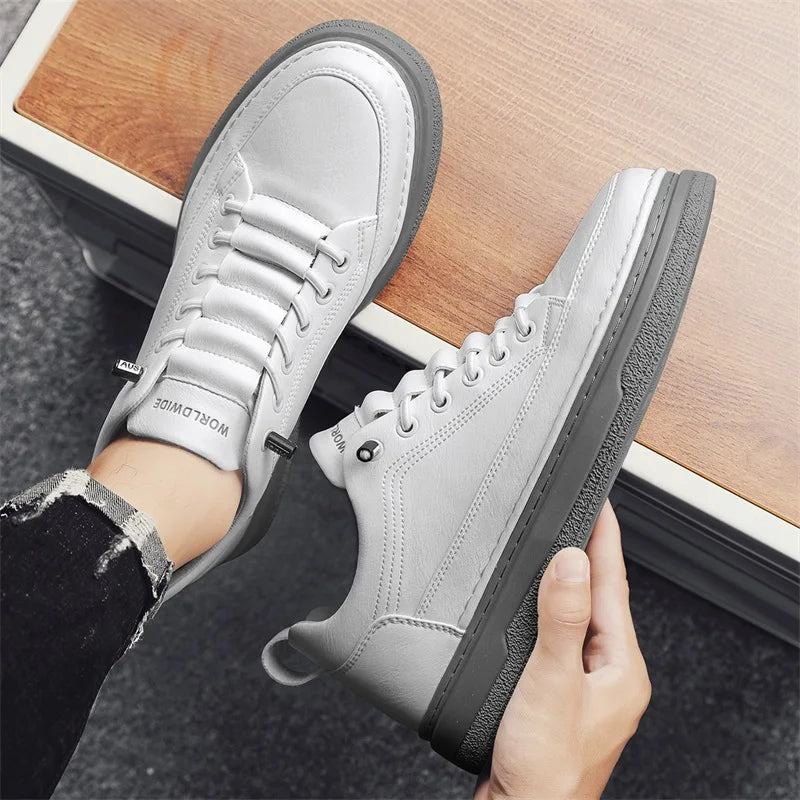 Tênis Masculino Casual em Couro Genuino - Estevan Erican