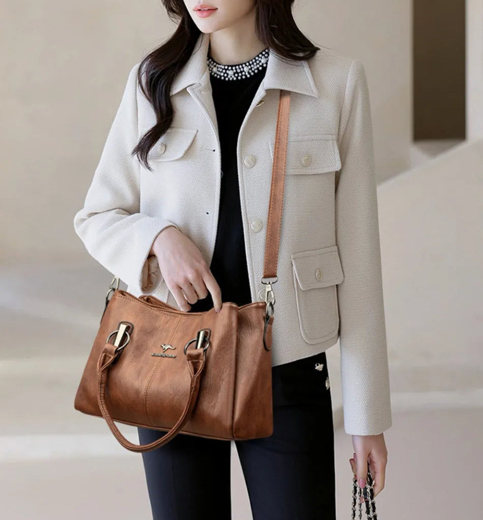 Bolsa Feminina de Couro Genuíno - Aura Legrand