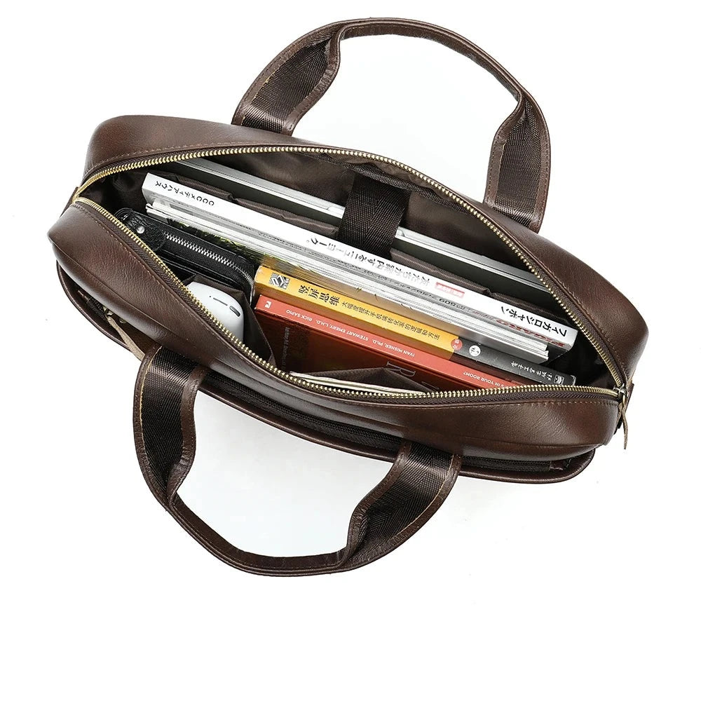 Maleta Masculina em Couro Genuino - BullPremium Business