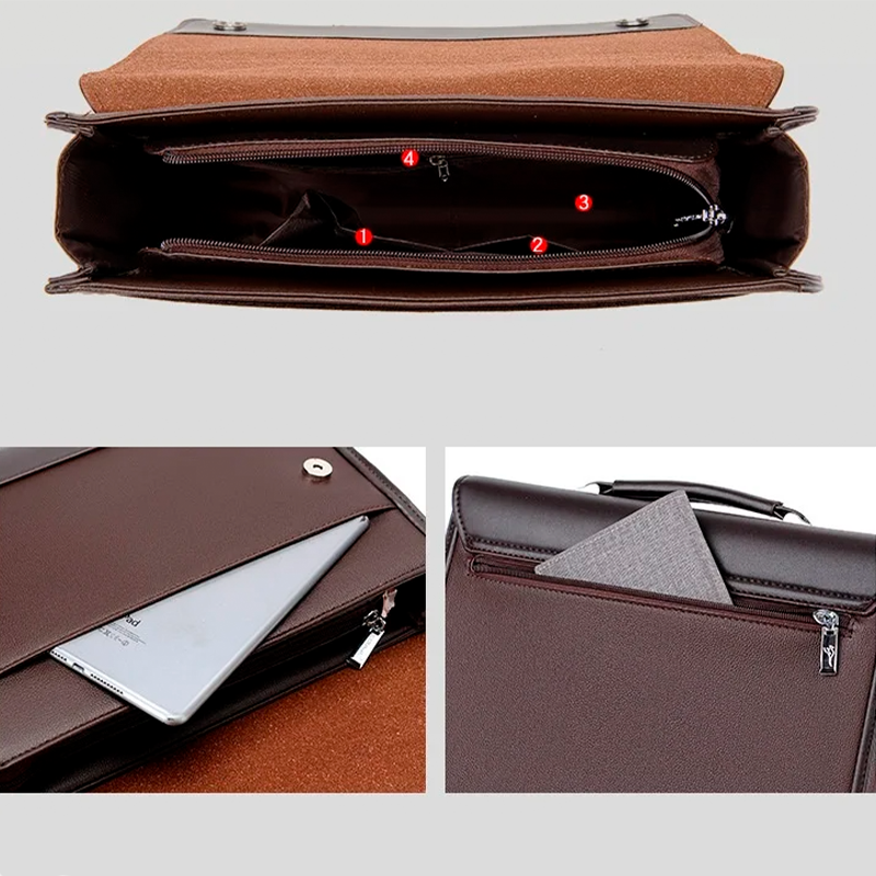 Maleta Masculina em Couro Genuino - Kangoo Premium