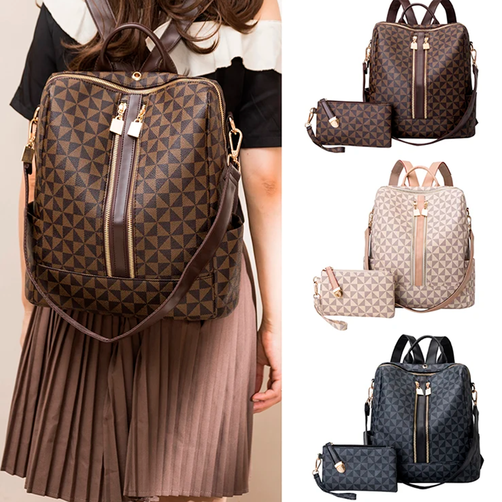 mochila feminina, mochila feminina de couro, mochila e carteira feminina, carteira feminina e mochila de