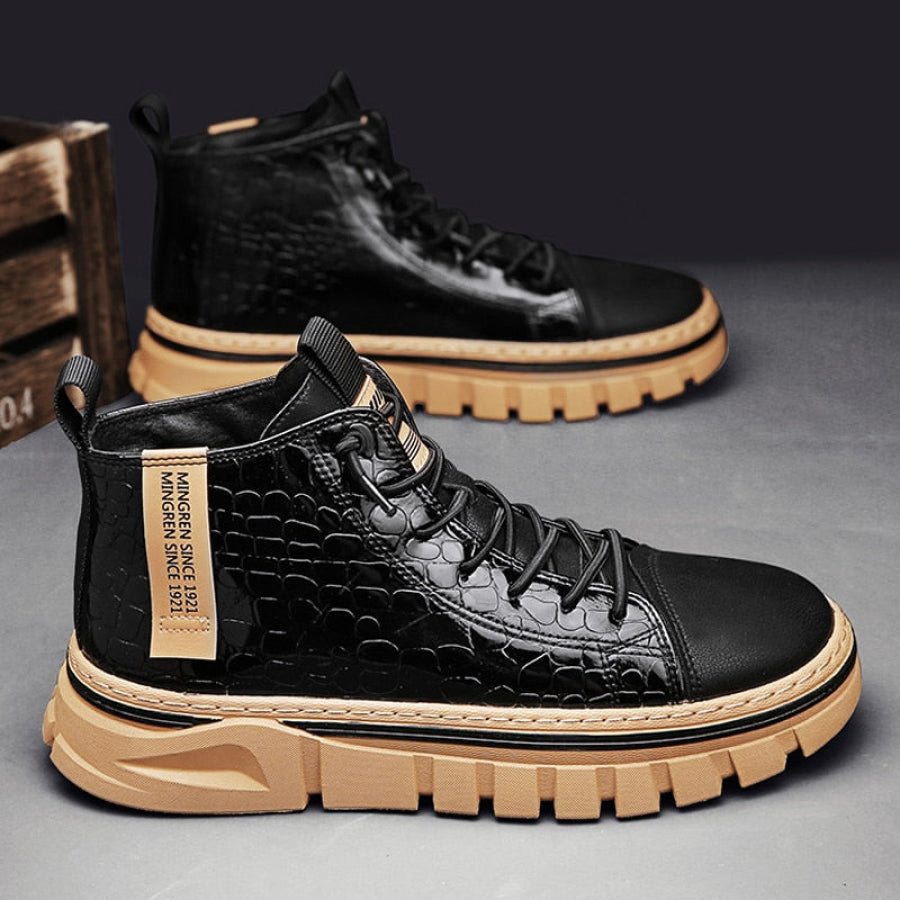 Bota Masculina em Couro Genuino - Tratora Premium