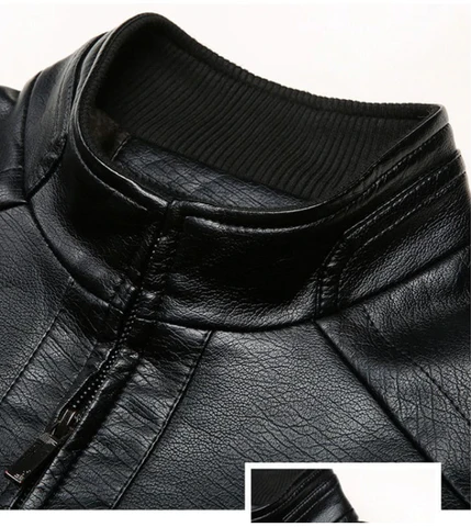 Jaqueta Masculina de Couro Genuino - Valentino Dourado