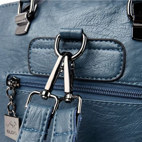 Bolsa Mochila Feminina em Couro Genuino - TwoInOne Premium