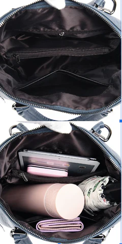 Bolsa Mochila Feminina em Couro Genuino - TwoInOne Premium