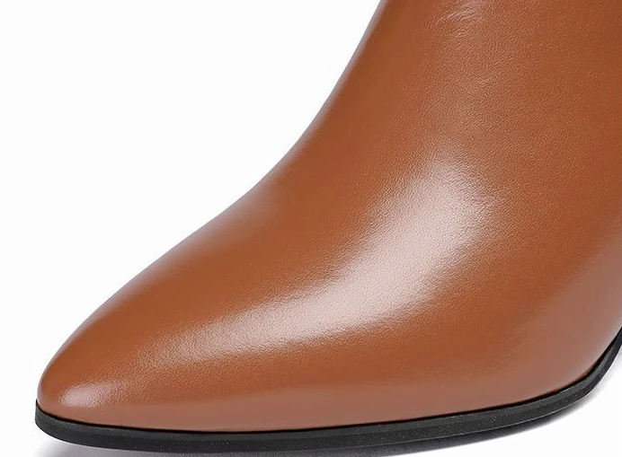Bota Feminina em Couro Genuino - Fellicy Premium