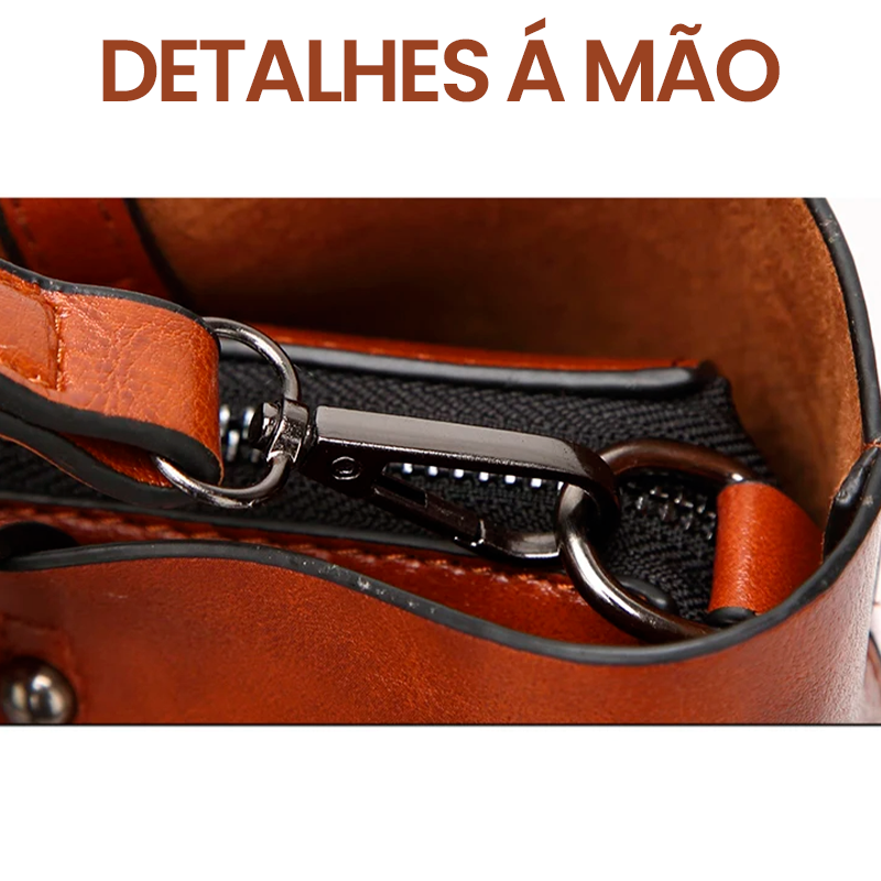 Bolsa Feminina em Couro Genuino - Perla Paris