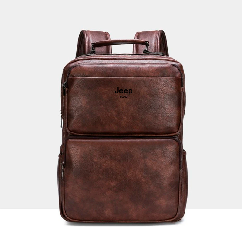 Mochila Jeep em Couro Genuino - Buluo Premium