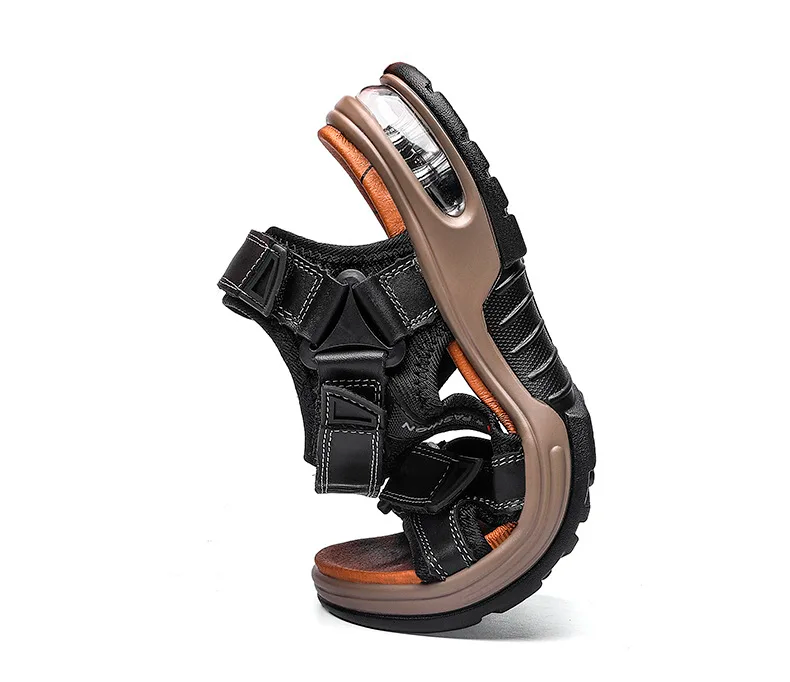 Sandália em Couro Genuino - Manuell Premium