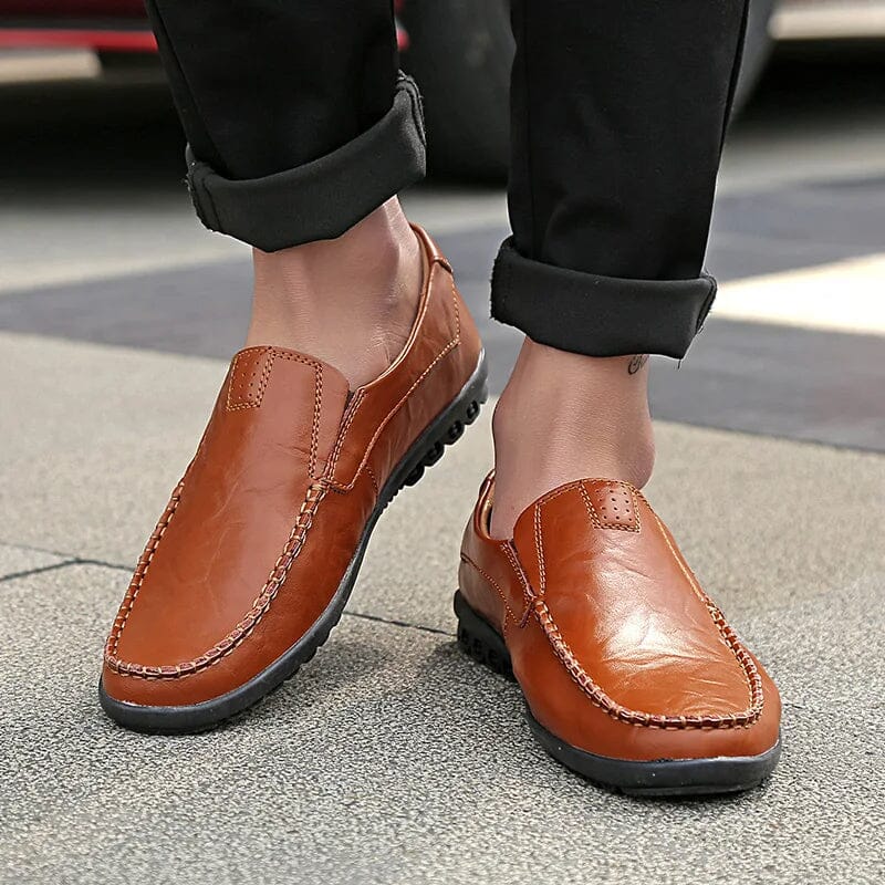 Mocassim Masculino em Couro Genuino - Social Premium