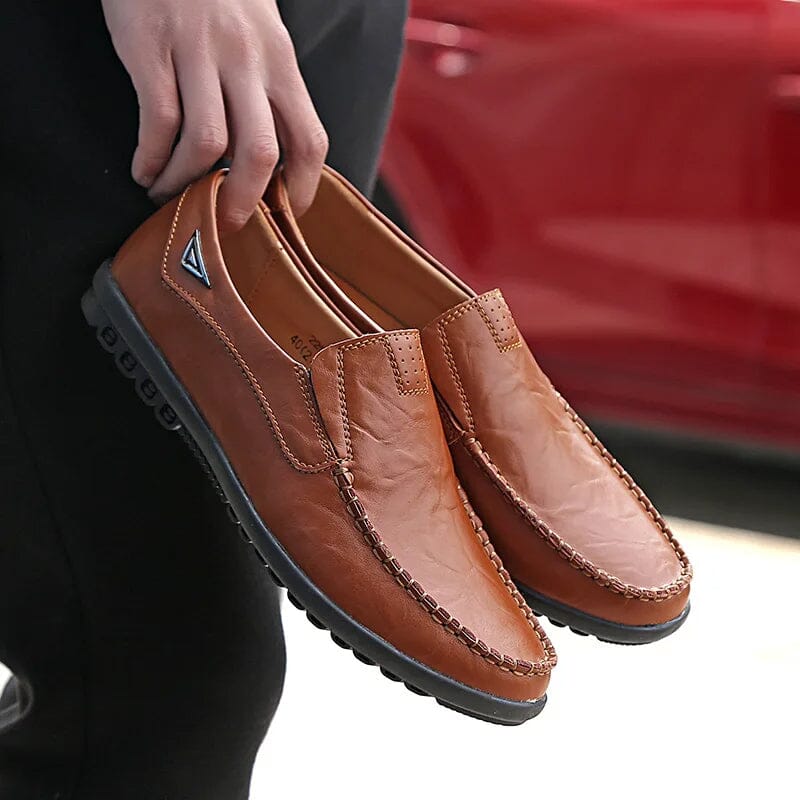 Mocassim Masculino em Couro Genuino - Social Premium