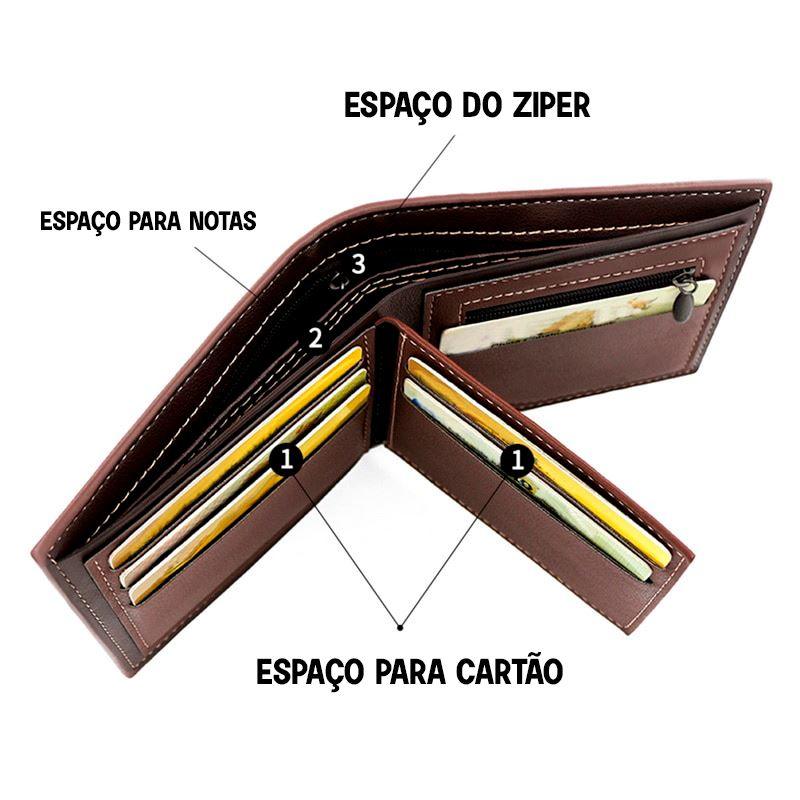 Carteira de Couro MenBense MD04 LojasStonks