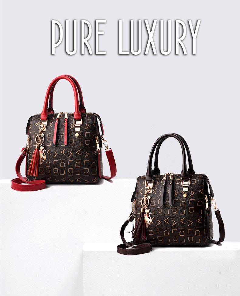 Bolsa Feminina de Couro - Pure Luxury by Lina BS-FM08 LojasStonks