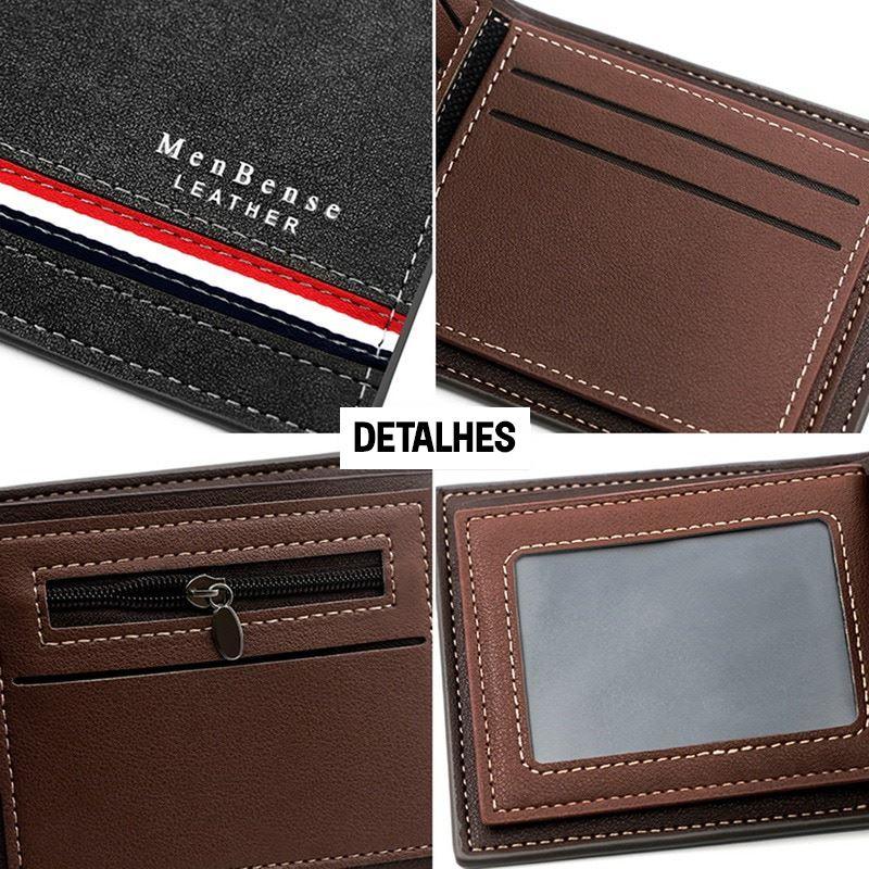 Carteira de Couro MenBense MD04 LojasStonks