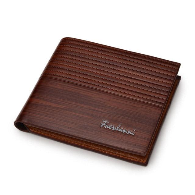 Carteira Masculina - Fuerdanni Classic MD03 LojasStonks Marrom Claro