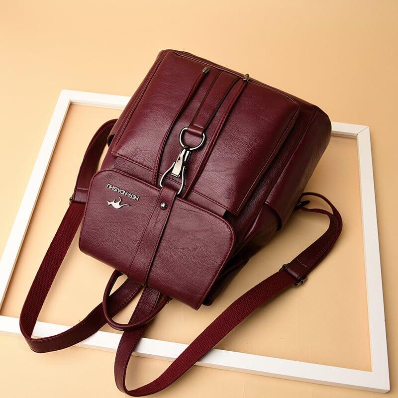 Mochila Feminina de Couro - Aussie Classic BS-FM13 LojasStonks