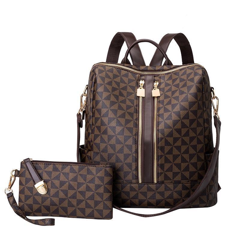 mochila feminina, mochila feminina de couro, mochila e carteira feminina, carteira feminina e mochila de
