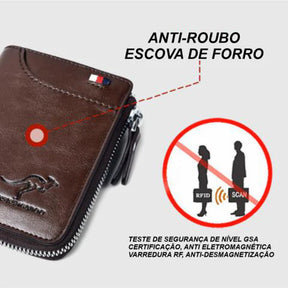 Carteira Masculina de Couro - Agostini