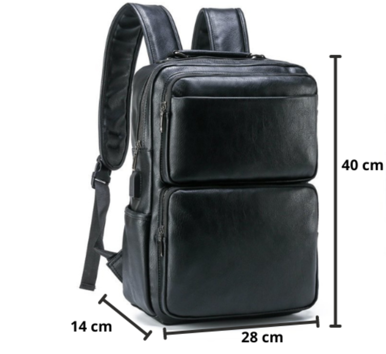 Mochila Masculina em Couro - Caspian Bag