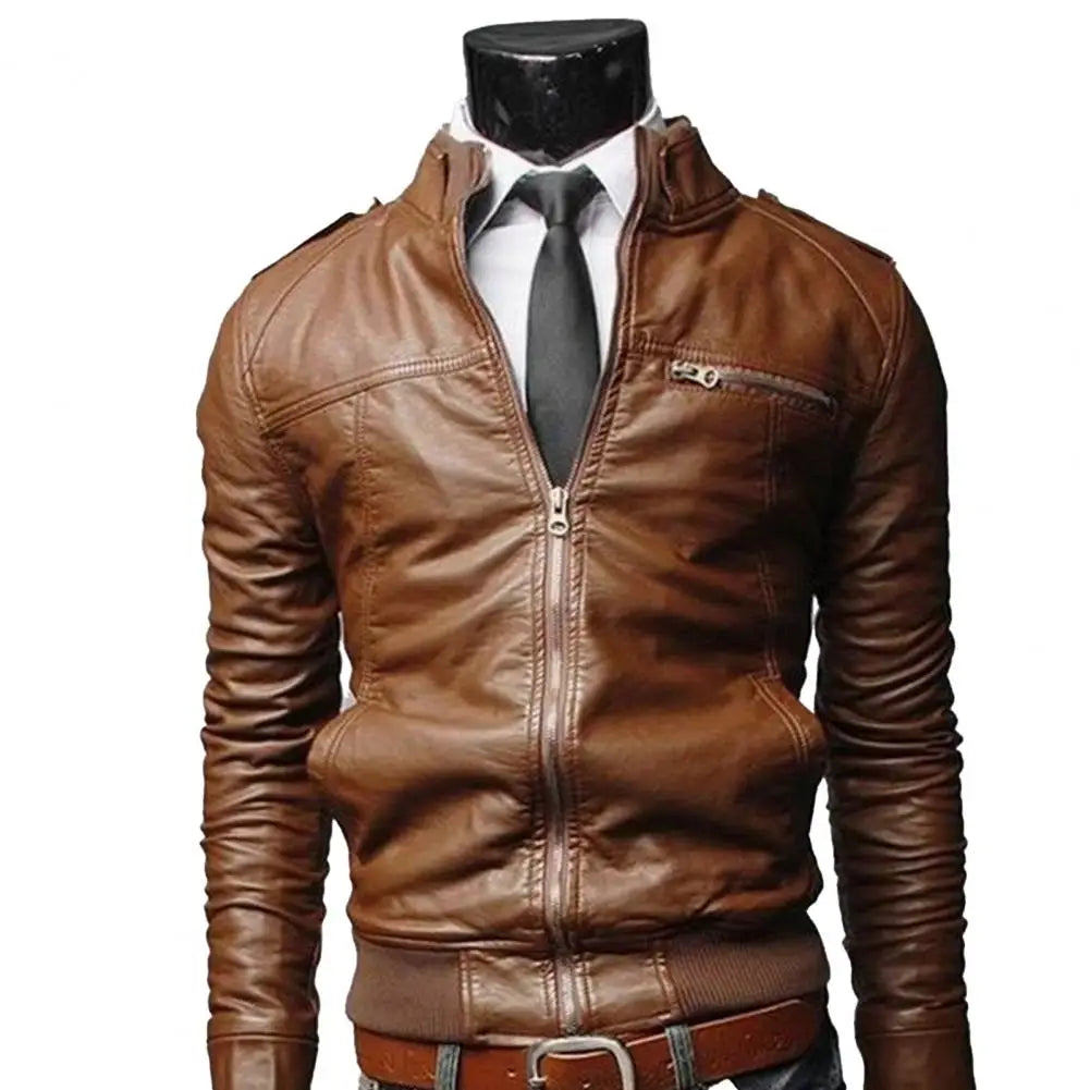 Jaqueta Masculina em Couro Genuino - Business M2