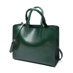 bolsa de couro, bolsa de couro feminina, bolsa elegante, bolsa em couro, bolsa feminina de couro preta, Bolsa Feminina em Couro - Caliana Premium