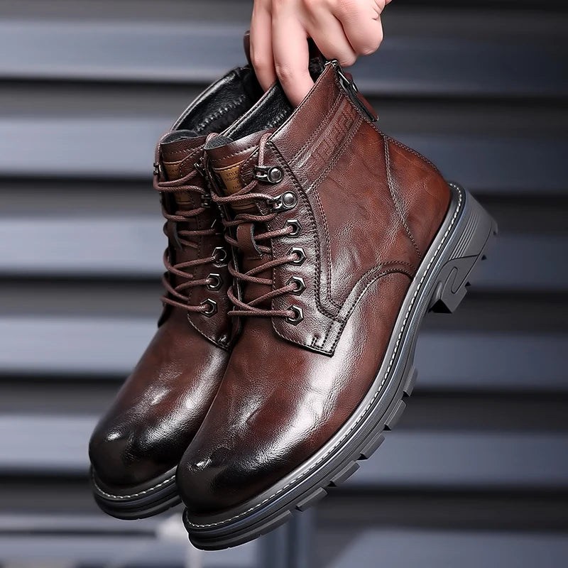 Bota Masculina em Couro Genuíno - PedroVe Premium