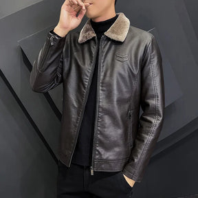 Jaqueta Masculina em Couro Genuíno - Borghese