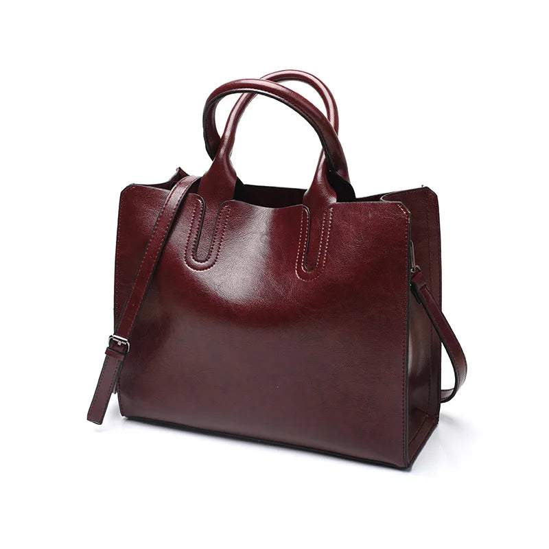 bolsa de couro, bolsa de couro feminina, bolsa elegante, bolsa em couro, bolsa feminina de couro preta, Bolsa Feminina em Couro - Caliana Premium