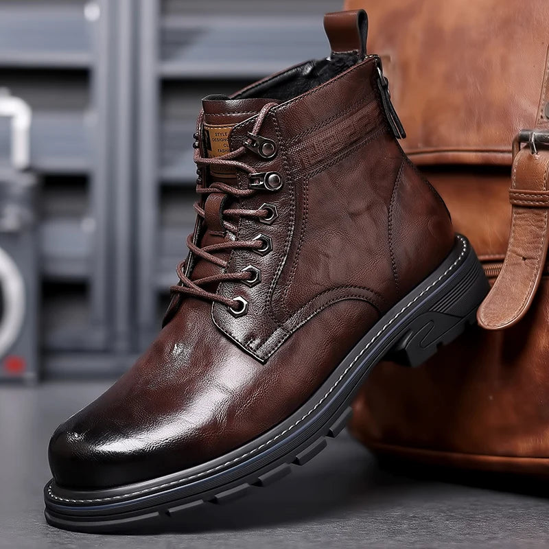 Bota Masculina em Couro Genuíno - PedroVe Premium