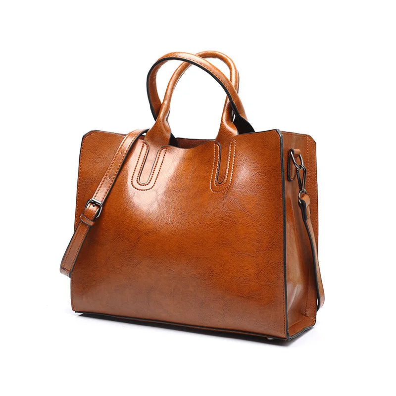 bolsa de couro, bolsa de couro feminina, bolsa elegante, bolsa em couro, bolsa feminina de couro preta, Bolsa Feminina em Couro - Caliana Premium