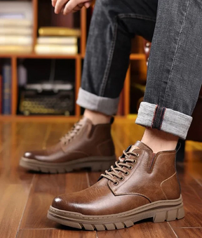 Bota Masculina de Inverno em Couro - Luiz Armen