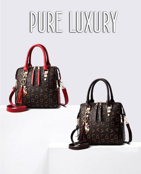 Bolsa Feminina de Couro - Pure Luxury by Lina BS-FM08 LojasStonks 