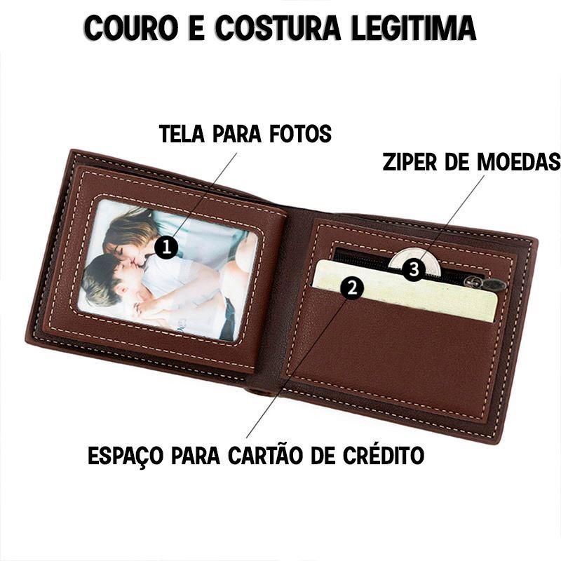 Carteira de Couro MenBense MD04 LojasStonks 