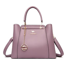 Bolsa Feminina Clássica em Couro - Aussie Bolsas a tiracolo LojasStonks Roxo - bolsas femininas de couro em promocao, bolsas de couro legitimo baratas, bolsa de couro feminina transversal, bolsa feminina, bolsa feminina grande