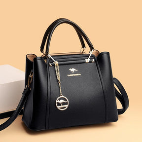 Bolsa Feminina Clássica em Couro - Aussie Bolsas a tiracolo LojasStonks - bolsas femininas de couro em promocao, bolsas de couro legitimo baratas, bolsa de couro feminina transversal, bolsa feminina, bolsa feminina grande