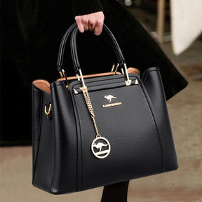 Bolsa Feminina Clássica em Couro - Aussie Bolsas a tiracolo LojasStonks - bolsas femininas de couro em promocao, bolsas de couro legitimo baratas, bolsa de couro feminina transversal, bolsa feminina, bolsa feminina grande